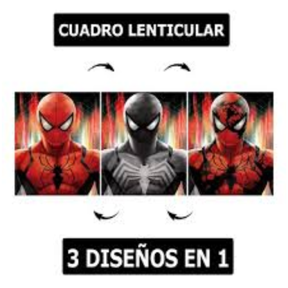 Cuadro Lenticular 3D de Spiderman